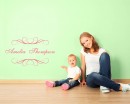 Customized Name Monogram Vinyl Decal Nursery Sticker